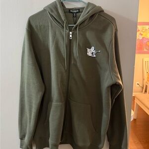 True Religion Olive Green Hoodie Jacket